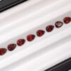 Pear cut natural red precious gemstone from mozambique - natural garnet calibrated