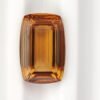 Modern cushion cut of a natural madeira citrine gemstone