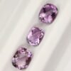 Cushion cut natural amethyst from brazil