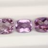 Cushion cut natural amethyst from brazil
