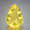 Big lemon quartz pear cut - gemstone from brazil