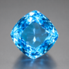 big Swiss blue topaz cushion cut