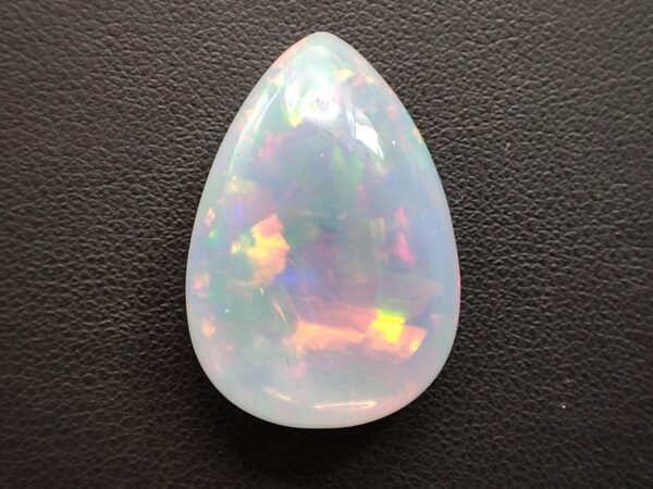 Natural Opal pear cabochon light orange and transparent , precious gemstone for jewelry and collection - impressive 18.50 Carats