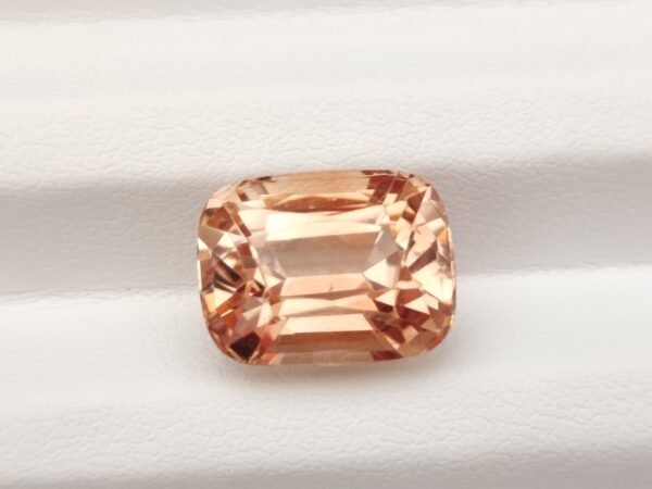 Cushion cut - natural imperial topaz gemstone - precious stones for jewelry abd collection.