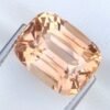 Cushion cut - natural imperial topaz gemstone - precious stones for jewelry abd collection.