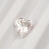 Heart cut natural morganite gemstone light pink
