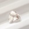 Heart cut natural morganite gemstone light pink