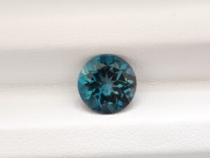 Round brillant cut London blue topaz