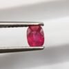 cushion cut pinkinsh red natural ruby unheated untreated and certified