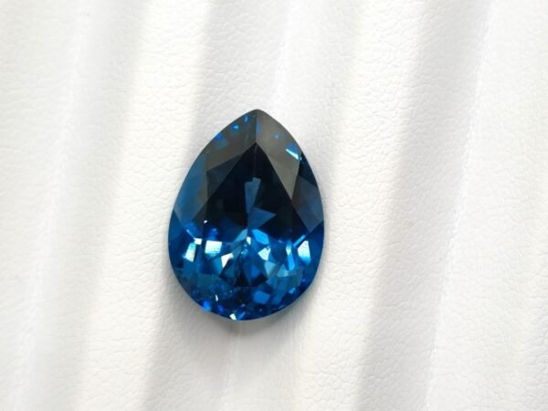 London Blue Topaz 10.58 Carats - The Fine Gems - pear cut - royal blue gemztone