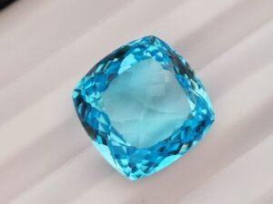 Cushion cut swiss blue topaz 40.30 Carats - gemstone from brazil