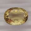 oval cut lemon quartz from brazil