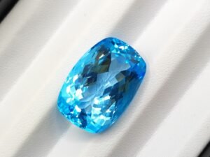 Swiss blue topaz cushion cut