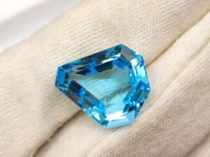 Fancy cut swiss blue topaz - The Fine Gems